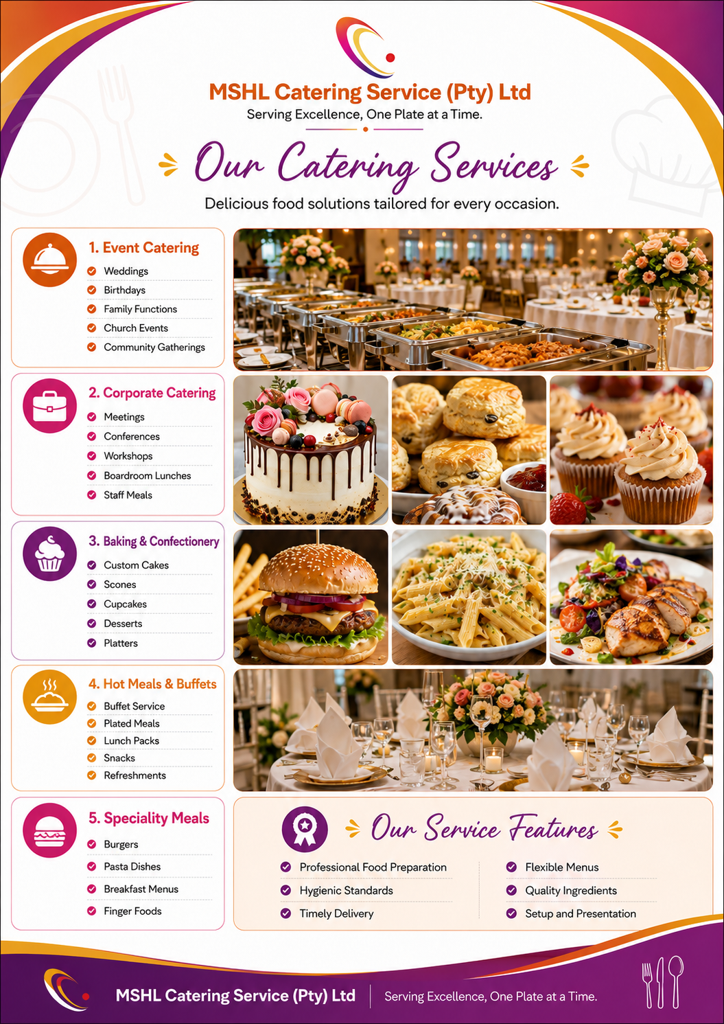 MSHL catering services